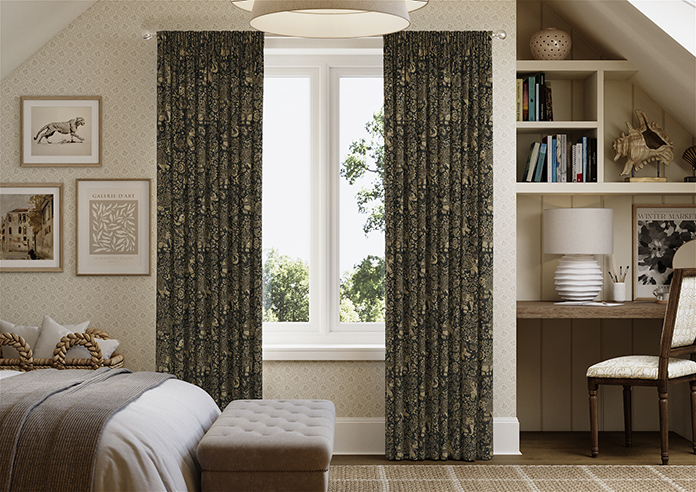 Indira, Charcoal - Made to Measure Curtains - Image 3